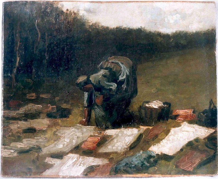 Картина Ван Гога Стирающая крестьянка 1885